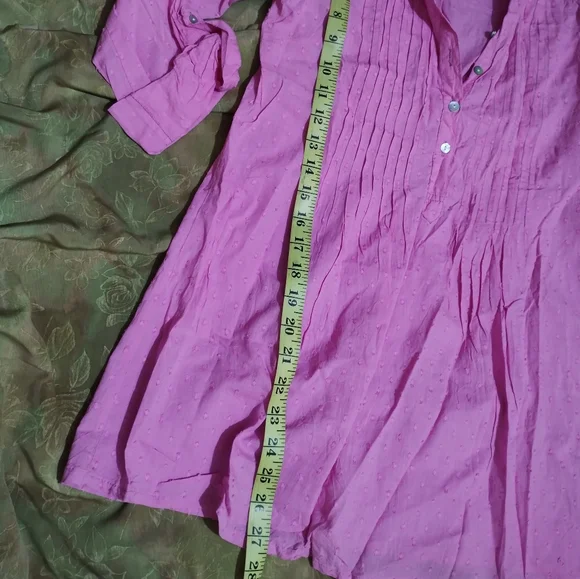 🌴 pre-owned Lara Karen pink tunic top - size small - Picture 10 of 16